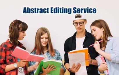 Abstract Editing Service ตรวจบทคัดย่อ ภาษาอังกฤษ
